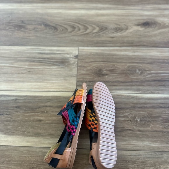 Caramba Colorful Woven Women's leather Sandals size 5 - Picture 4 of 4